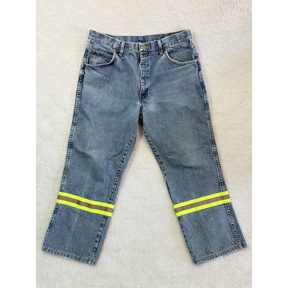 Bulwark FR Fire Resistant Denim Jeans W/ Reflective Stripes 34x30 Workwear